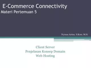 e commerce connectivity materi pertemuan 5