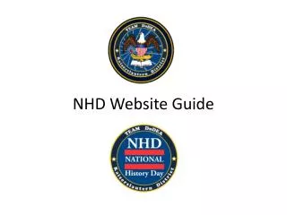 NHD Website Guide