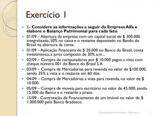 exerc cio 1