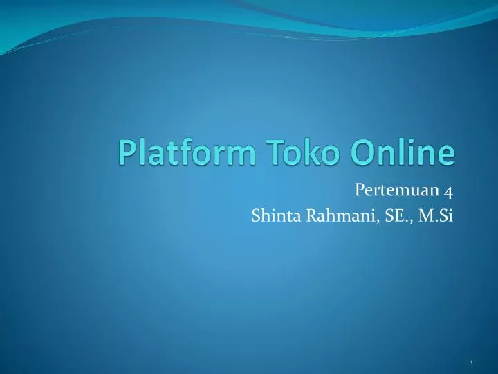 platform toko online