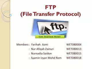 FTP (File Transfer Protocol )