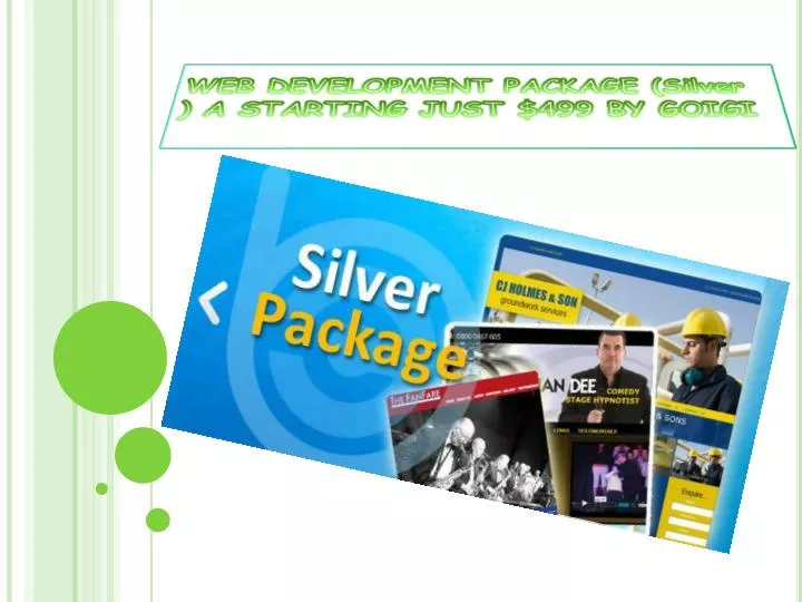 web development package silver a starting just 499 by goigi