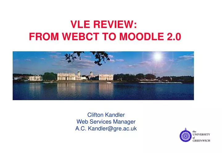 vle review from webct to moodle 2 0