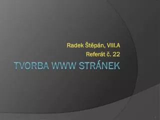 radek t p n viii a refer t 22