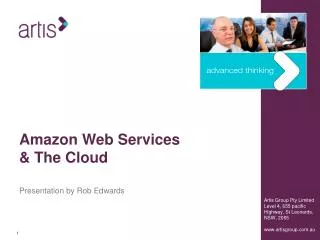 Amazon Web Services &amp; The Cloud