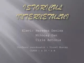 istoricul internetului