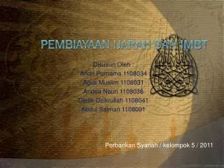 pembiayaan ijarah dan imbt