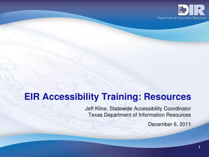 eir accessibility training resources