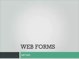 WeB FORMS