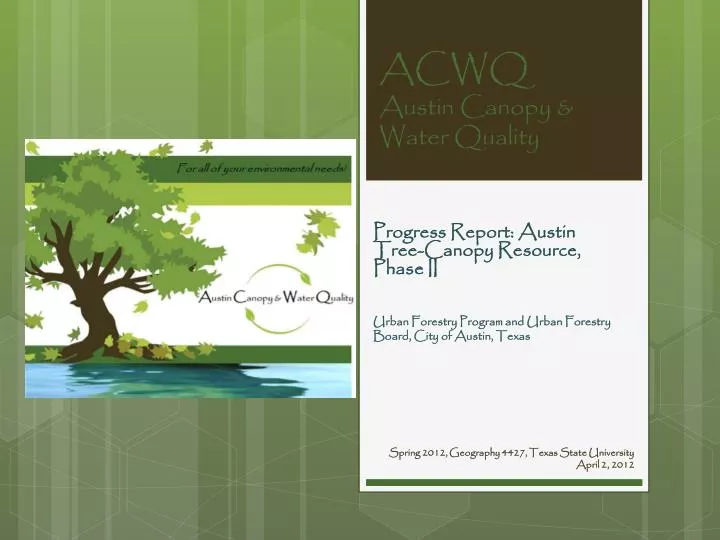 acwq austin canopy water quality