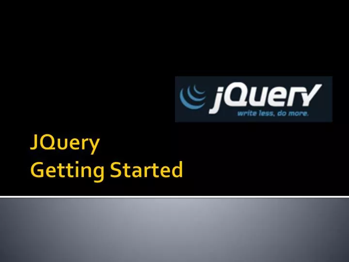 jquery getting started