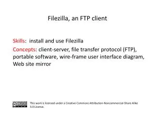 S kills : install and use Filezilla
