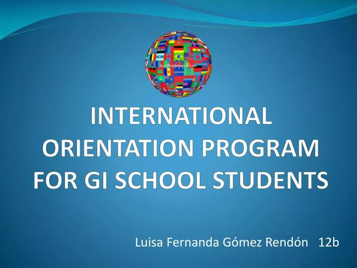 international orientation program for gi school students