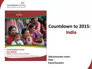 Countdown to 2015: India