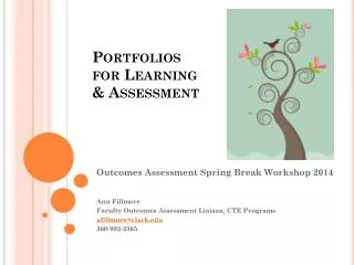 Portfolios for Learning &amp; Assessment