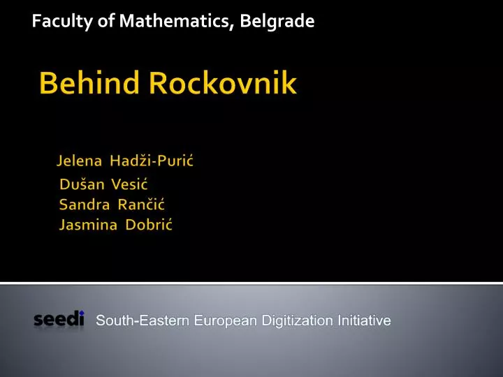 faculty of mathematics belgrade