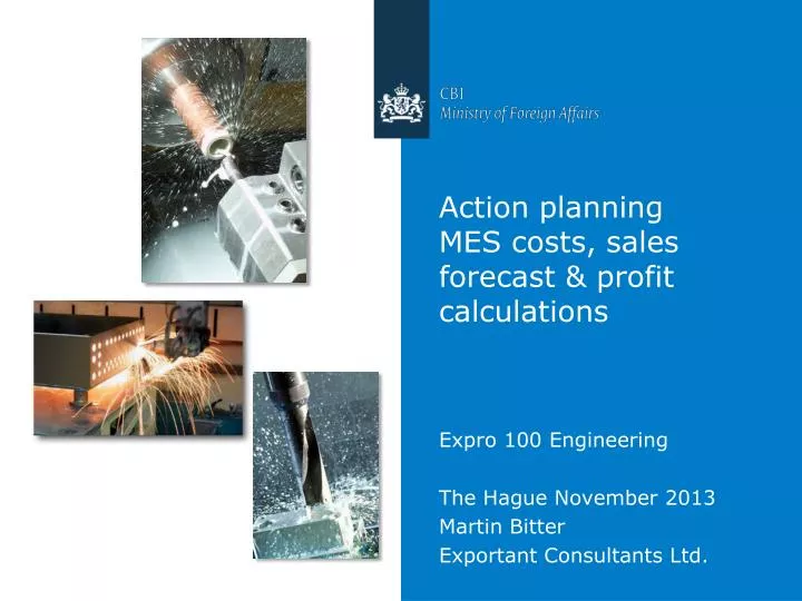 action planning mes costs sales forecast profit calculations