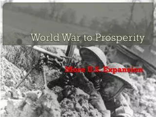 world war to prosperity