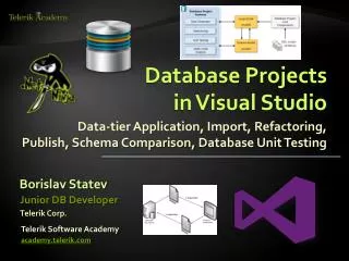 Database Projects in Visual Studio