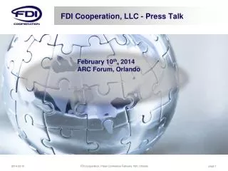 FDI Cooperation, LLC - Press Talk