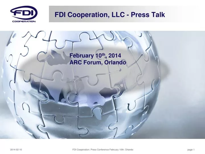 fdi cooperation llc press talk