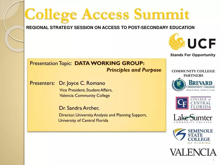 college access summit