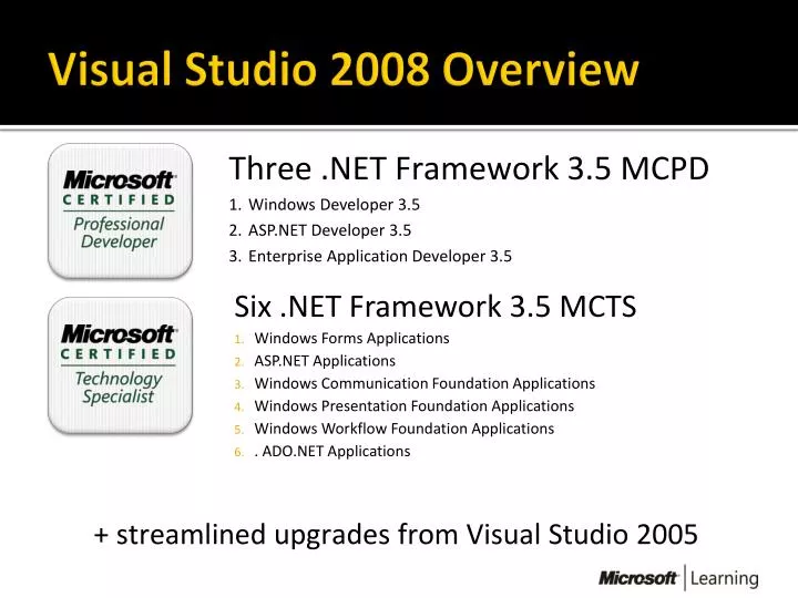 visual studio 2008 overview