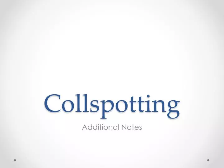 collspotting