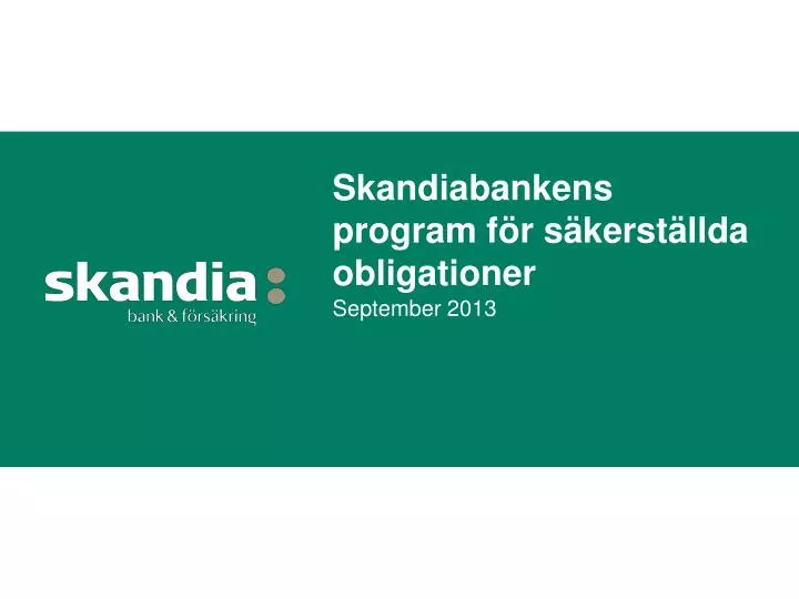 skandiabankens program f r s kerst llda obligationer