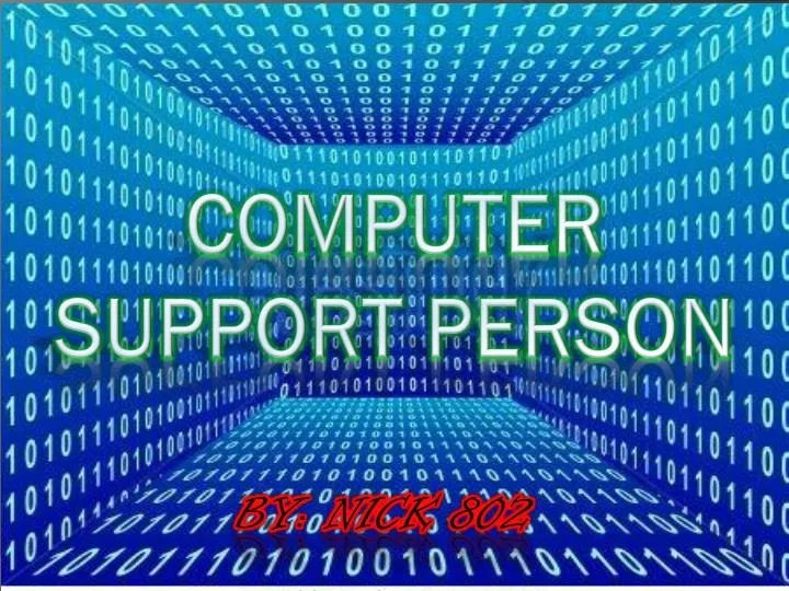 computer support person