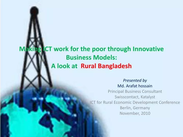 making ict work for the poor through innovative business models a look at rural bangladesh