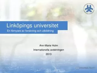 link pings universitet