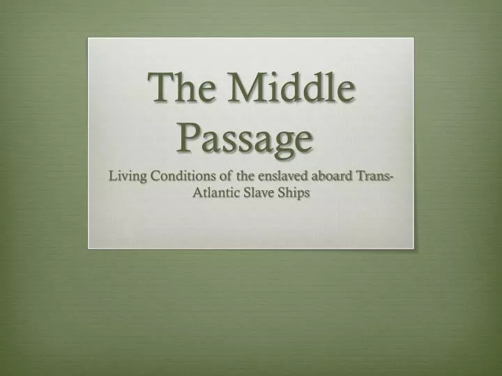 the middle passage