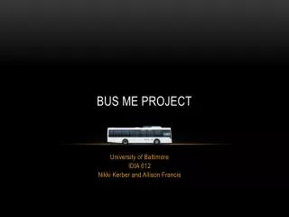 Bus Me Project