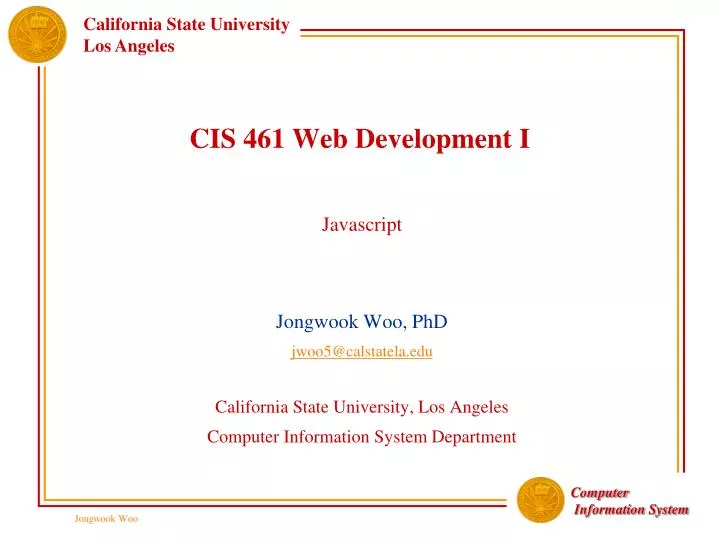 cis 461 web development i