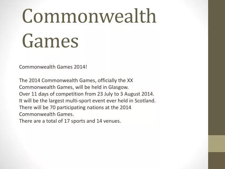 commonwealth games