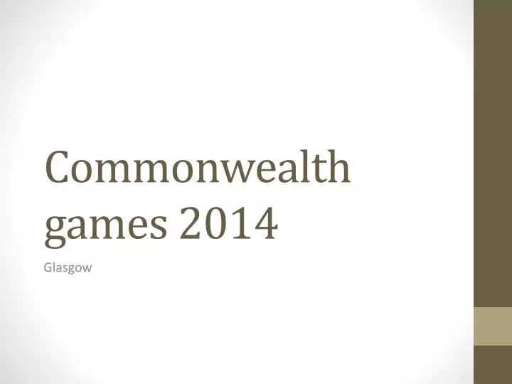 commonwealth games 2014