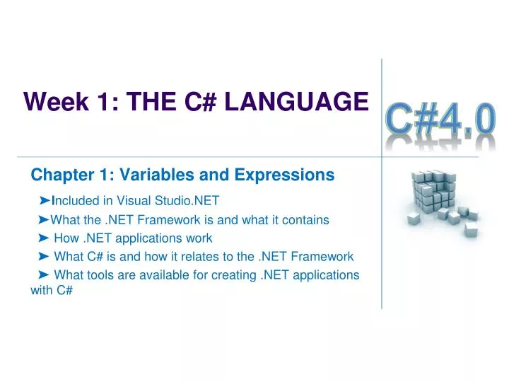 week 1 the c language
