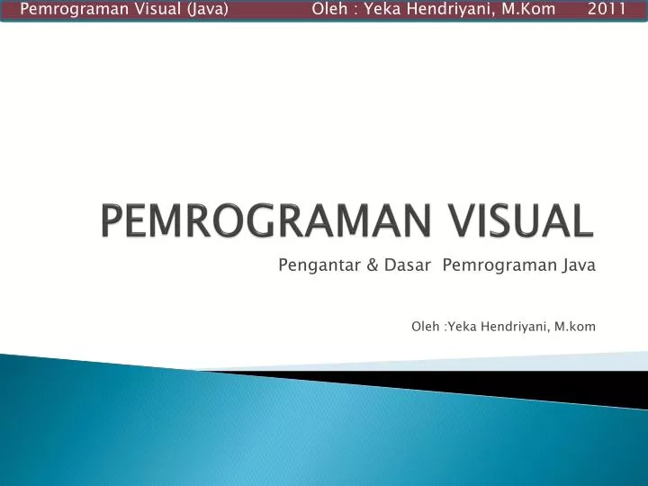 pemrograman visual