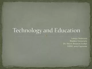 Technology and Education