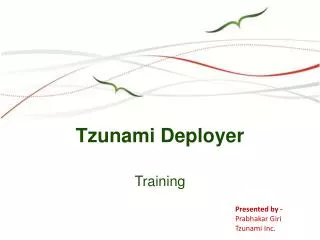 Tzunami Deployer
