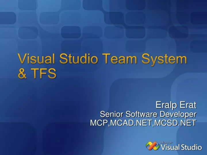visual studio team system tfs