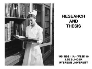 Research and Thesis