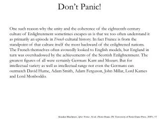 don t panic