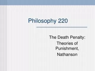 Philosophy 220