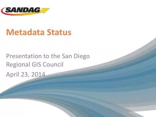 Metadata Status