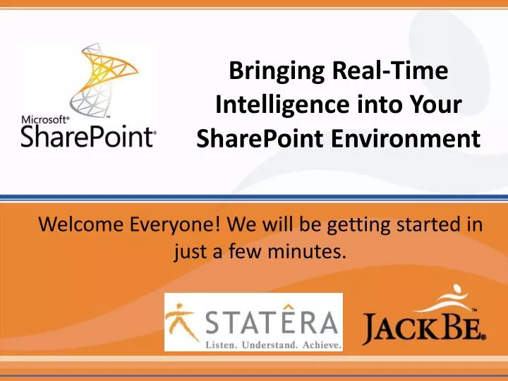 bringing real time intelligence into your sharepoint environment