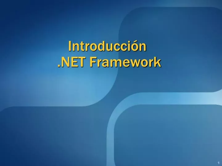 introducci n net framework