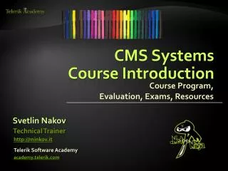 CMS Systems Course Introduction