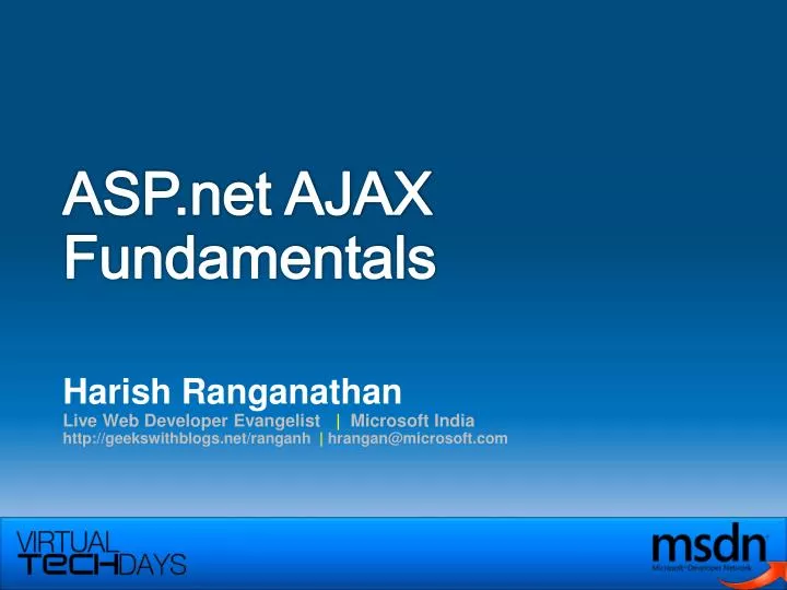asp net ajax fundamentals